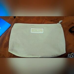 Vera Bradley Dockside Cosmetic Makeup Clutch Sand Tan